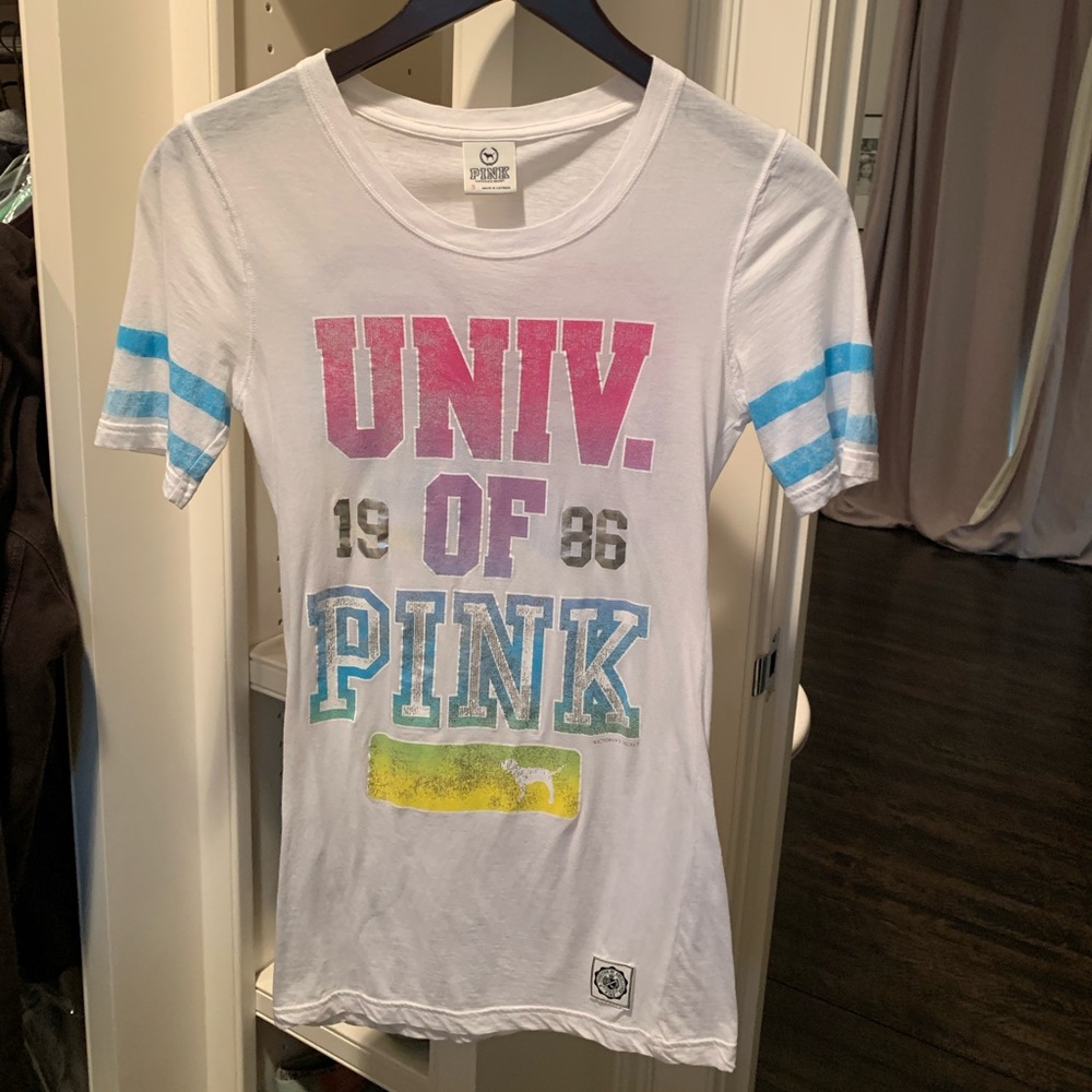 Pink rainbow t-shirt S